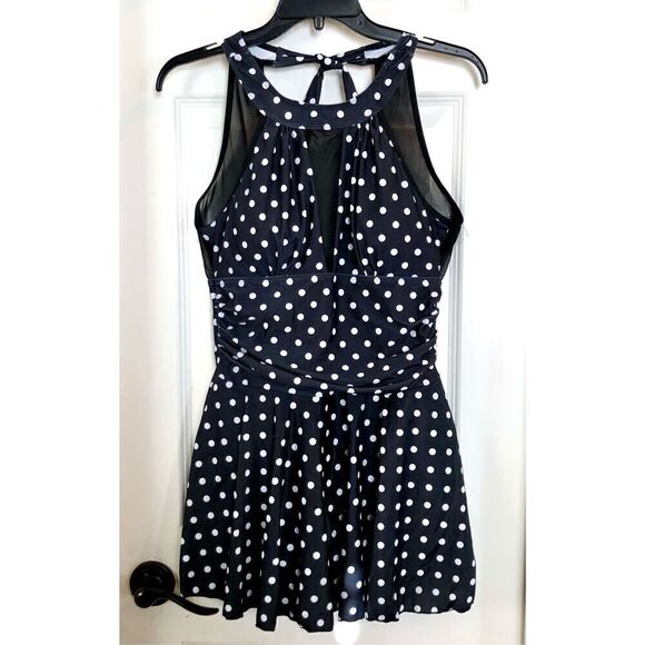 AMAZON - NW0T - L Sz M 1-Piece Tummy Control Halter Swimdress/.Figure Flattering - Picture 2 of 16